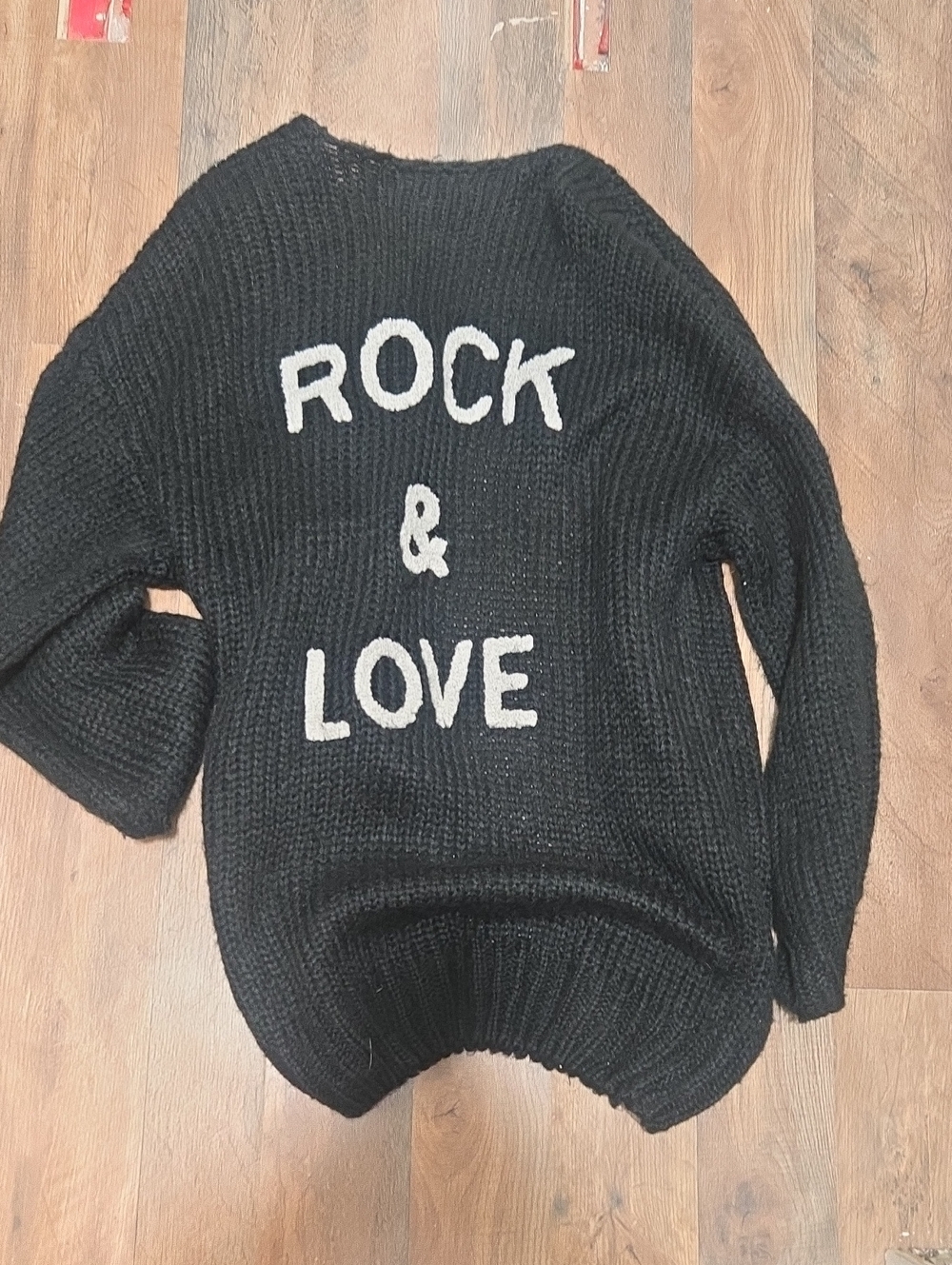 Rock & Love Black Knit Sweater